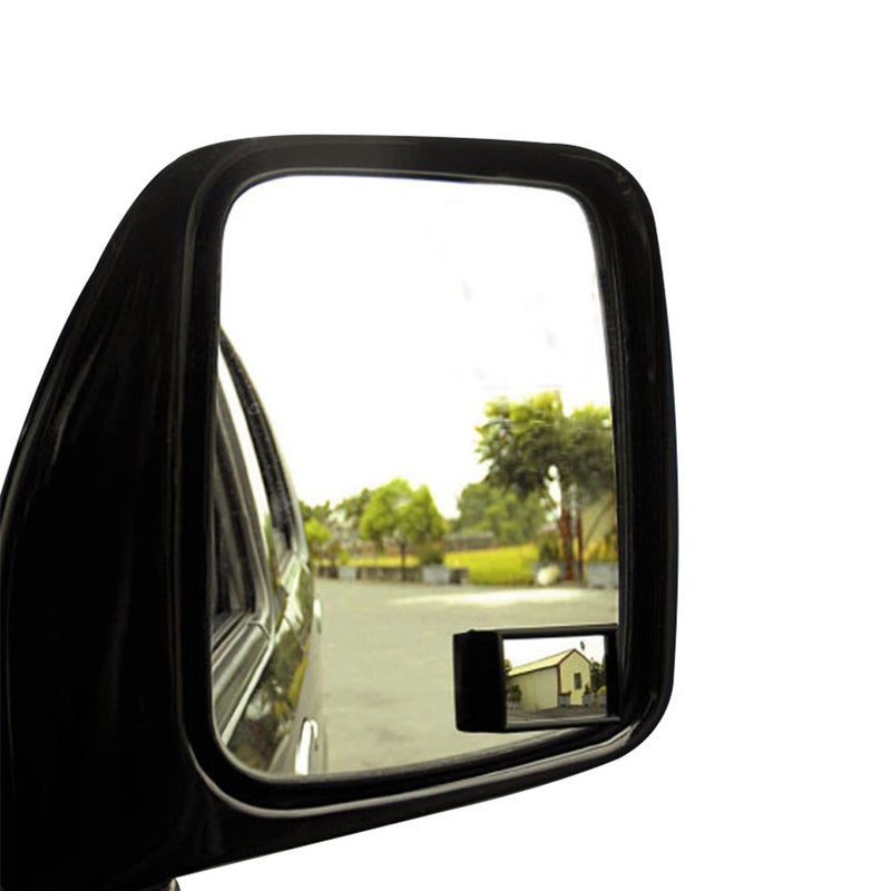 Hypersonic Blind Spot Mirror Convex Wide Angle Rear View Car Outside Universal Fit Stick Mirrors - Image 2